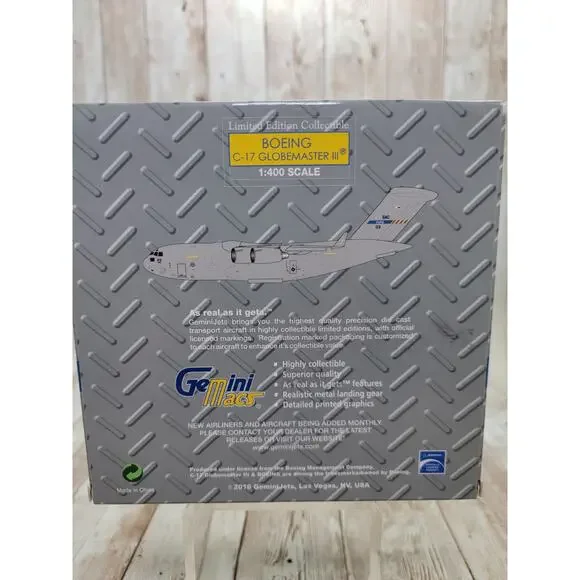 Avion Miniature Gemini Macs Boeing C-17 Papa Nato, échelle 1:400